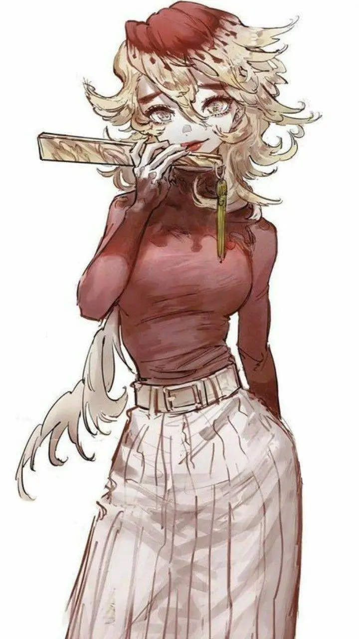 ai character: douma fem  background