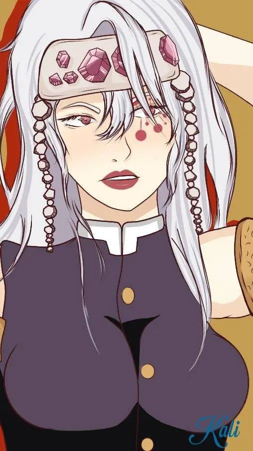 ai character: uzui girl  background