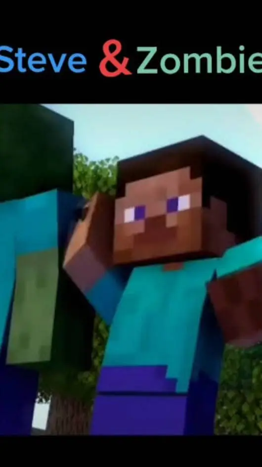 ai character: Steve x zombie  background