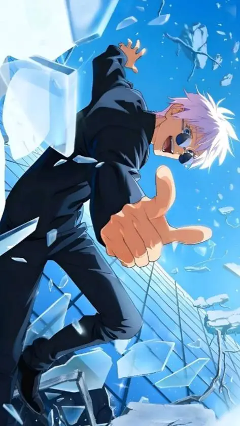 ai character: saturó gojo  background
