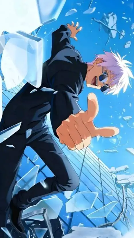 ai character: saturó gojo  background