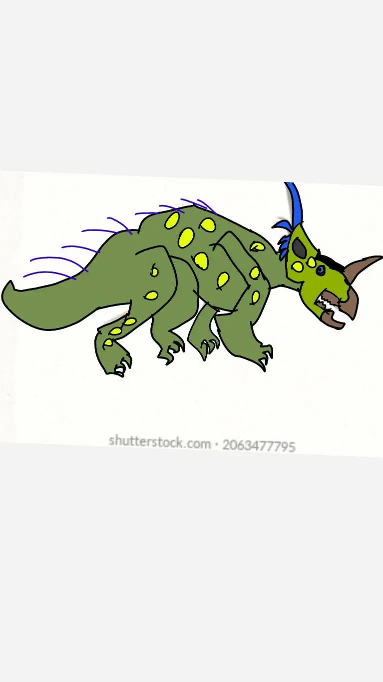 ai character: el colorido background