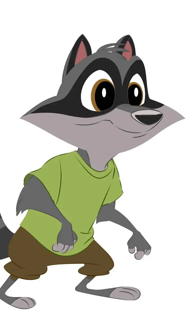 ai character: Oliver Racoon background