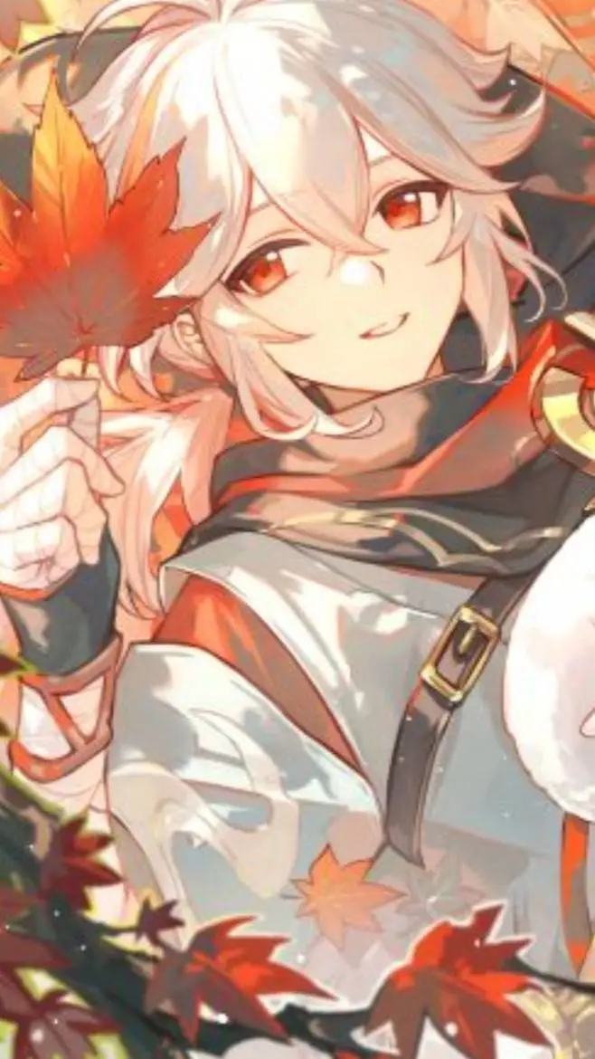 ai character: 枫原万叶 background