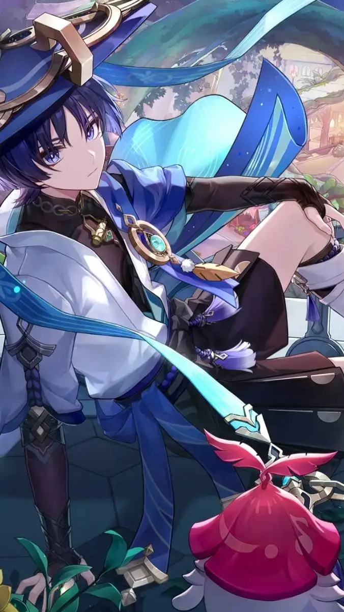 ai character: 散兵 background