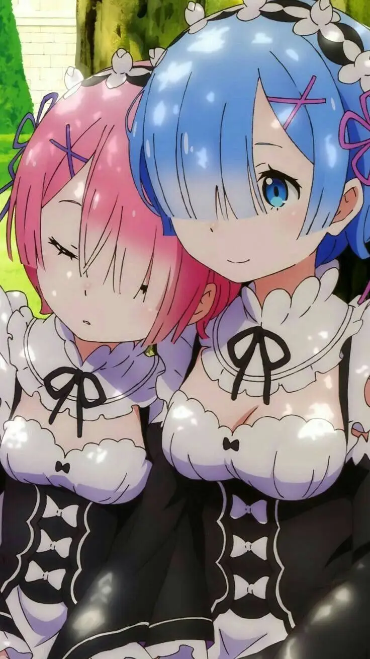 ai character: rem y ram background
