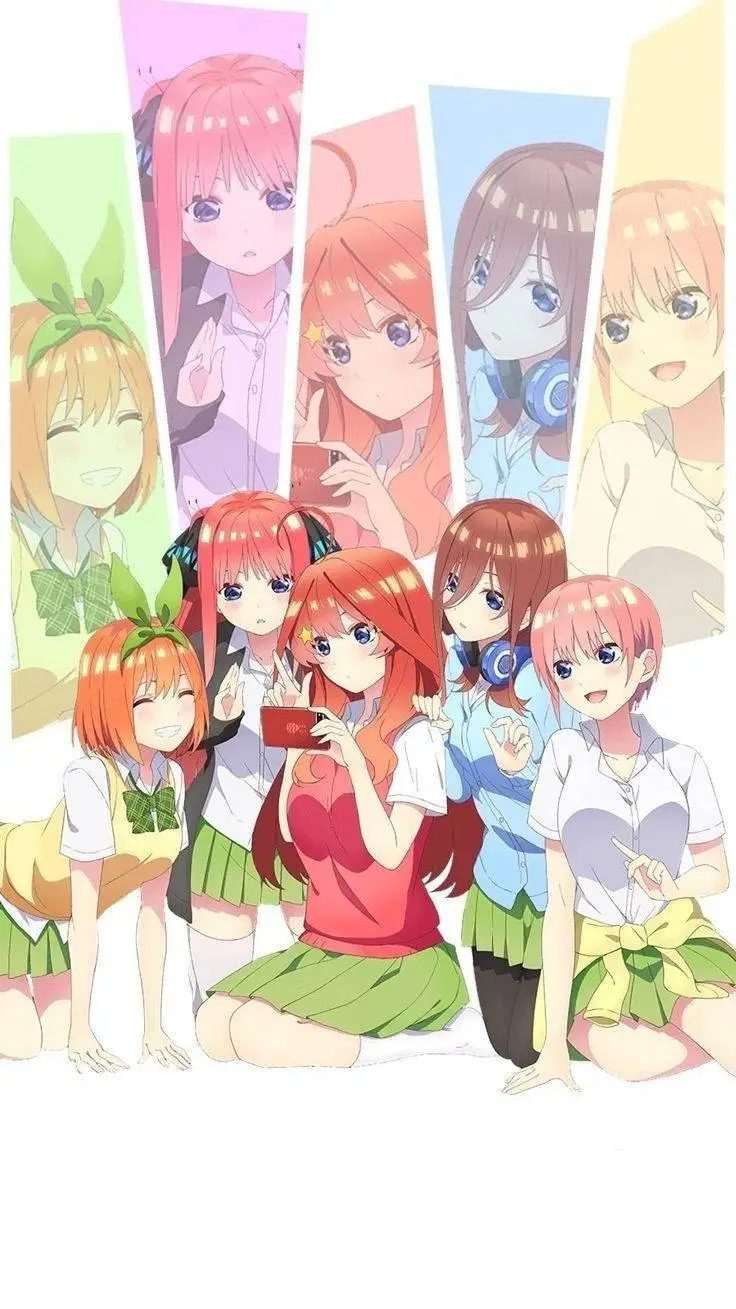 ai character: las Quintillizas  background