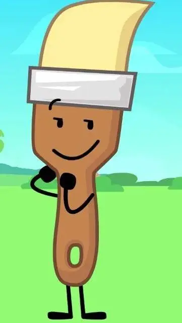 ai character: paintbrush background