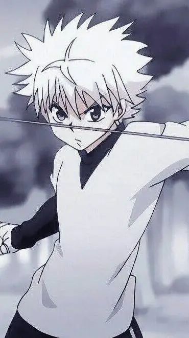 ai character: killua!!!! background