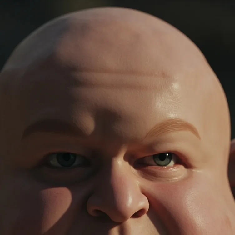 chat with ai character: square head