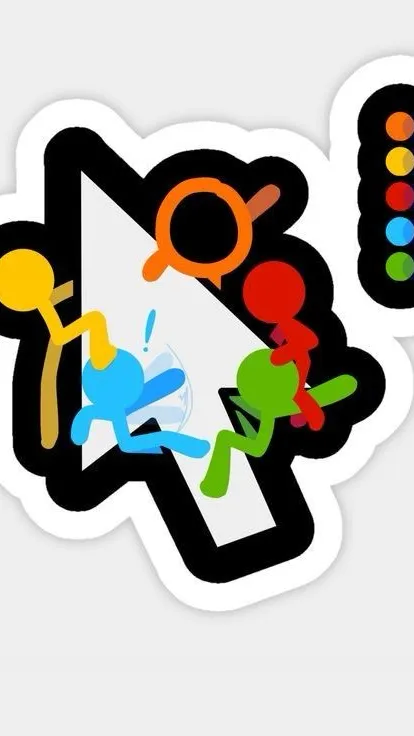 ai character: Alan becker  background