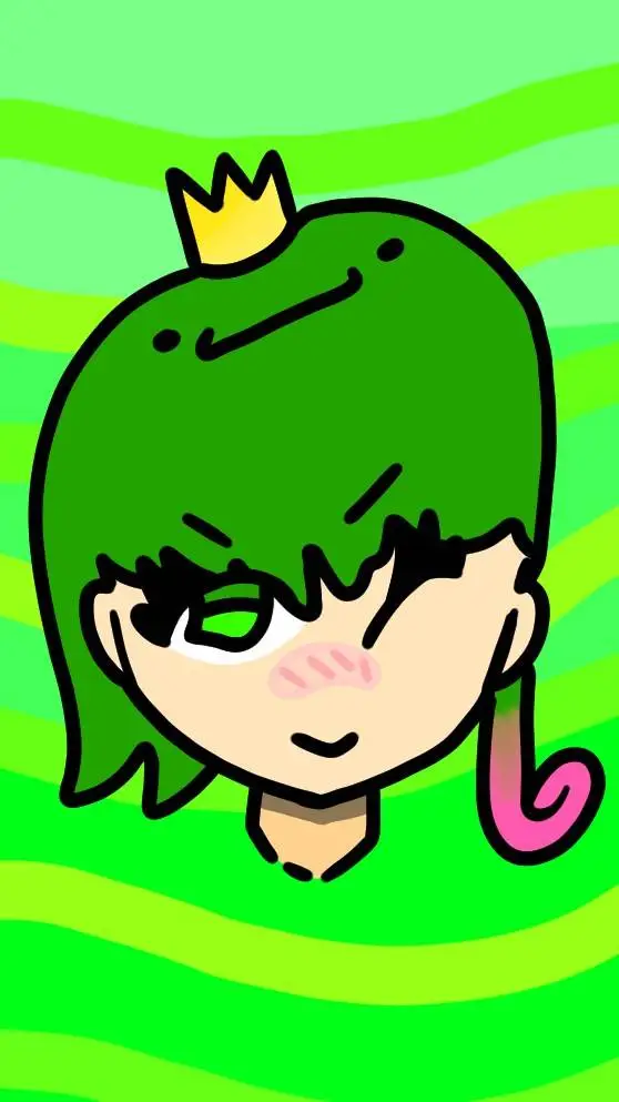 ai character: craft frog-chan background