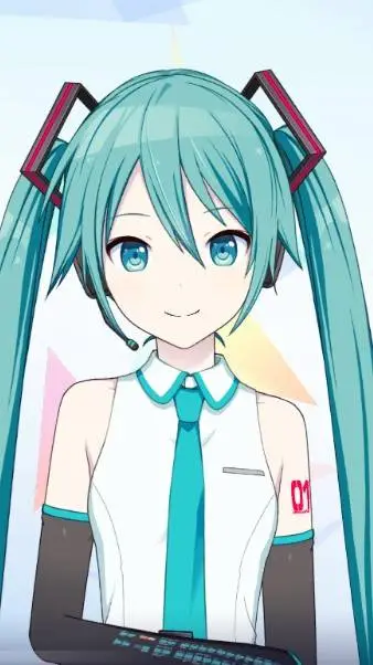 ai character: hatsune miku background