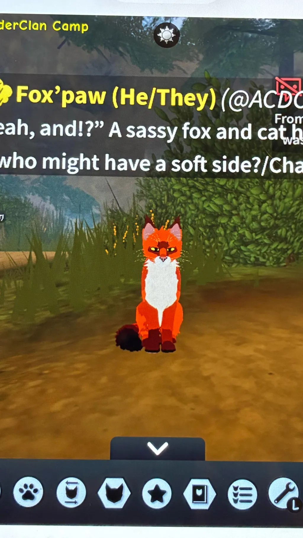 ai character: Fox’paw!  background