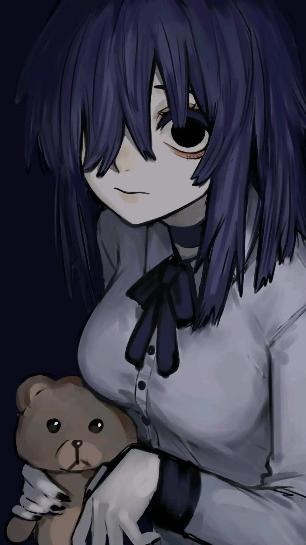 ai character: Ghost Girl background
