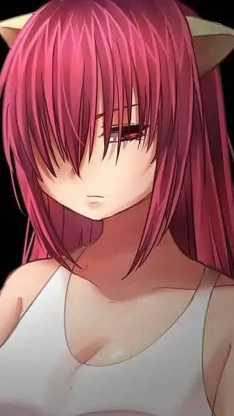 ai character: Lucy Elfen Lied background