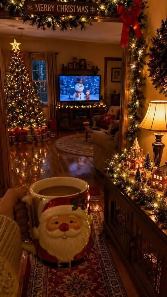 ai character: ChristmasSleepover background