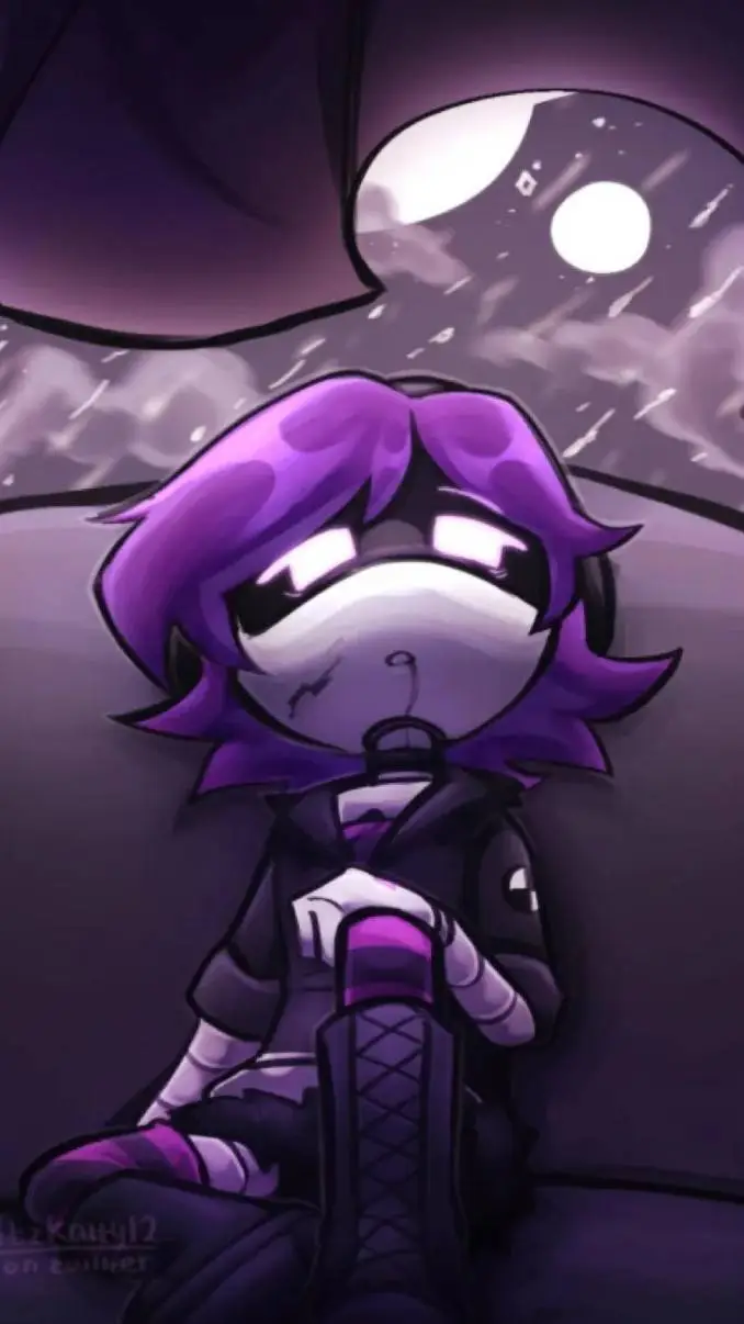 ai character: 💜uzi x Bastian💚 background