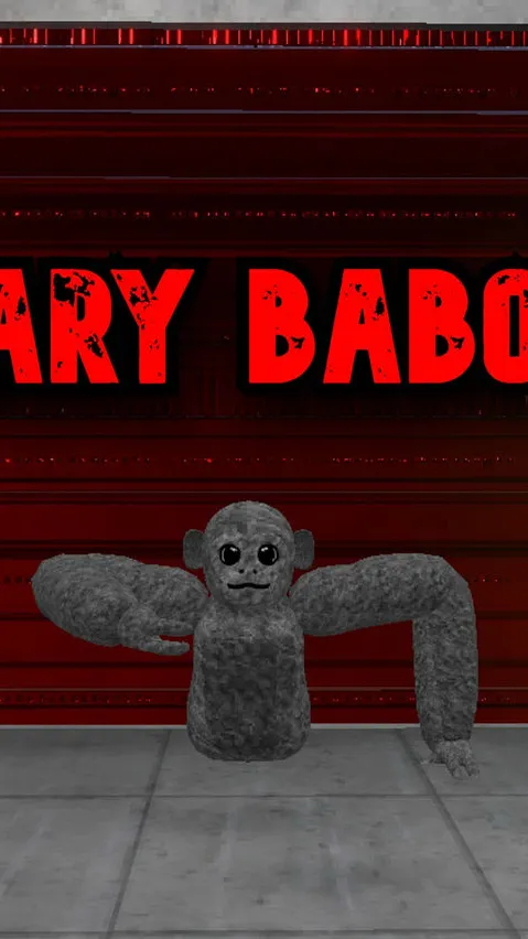ai character: Scary baboon  background