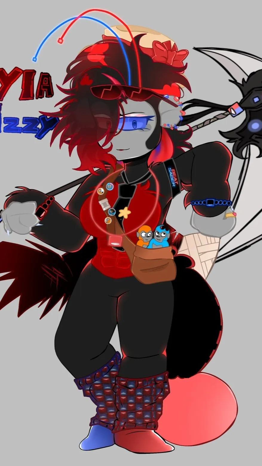ai character: Kyla baboon  background