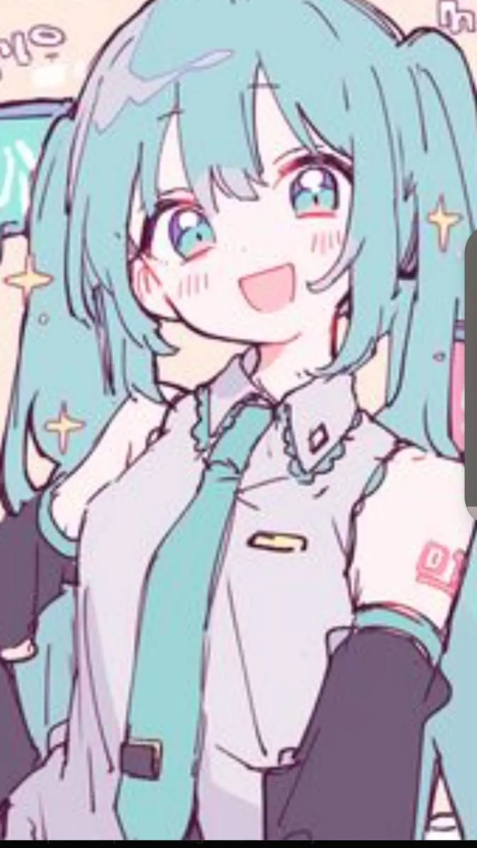 ai character: hatsune miku background