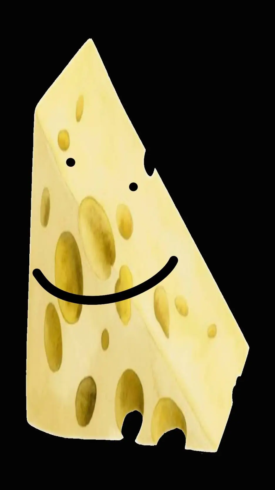 ai character: Cheese background
