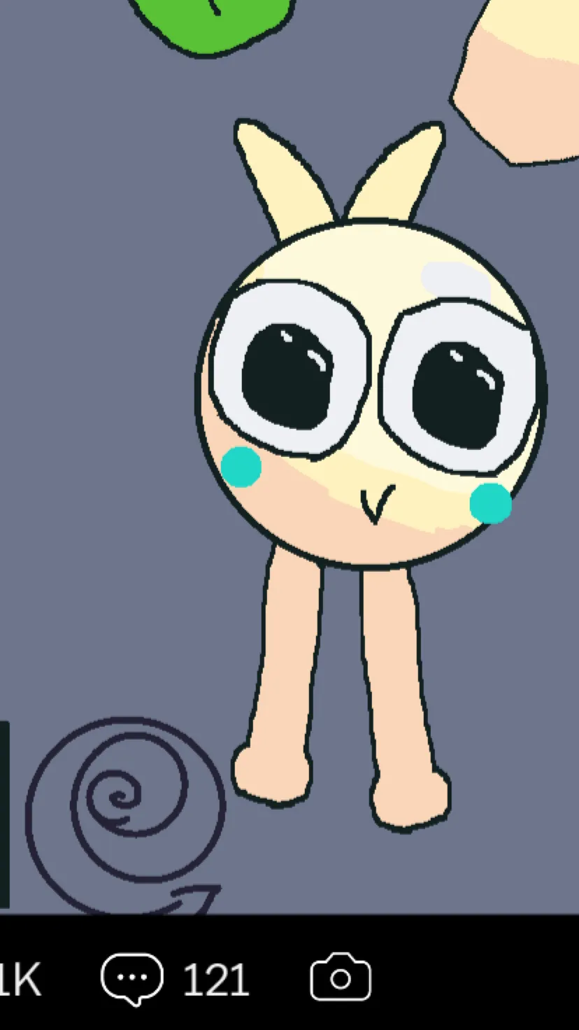 ai character: CREEPY AHH DANDY- background