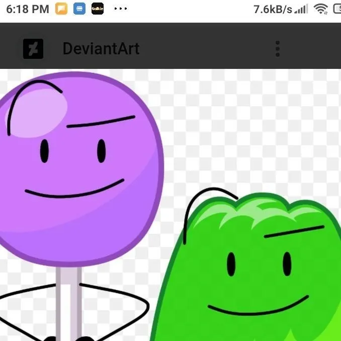 chat with ai character: gelatina y paleta 