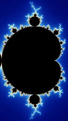 ai character: Mandelbrot Set background