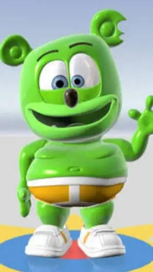 ai character: Gummy bear background