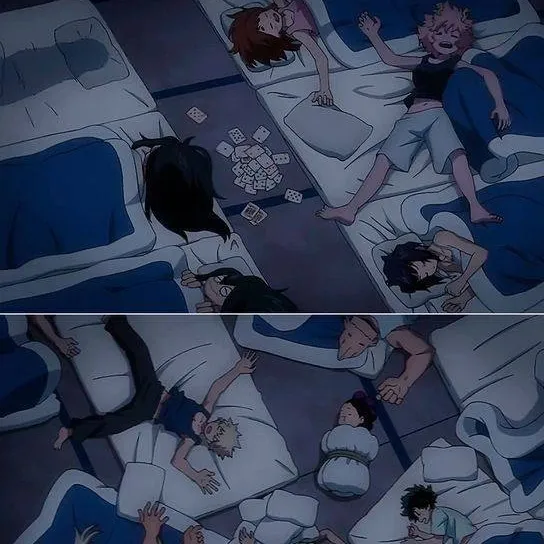 chat with ai character: Mha Sleepover