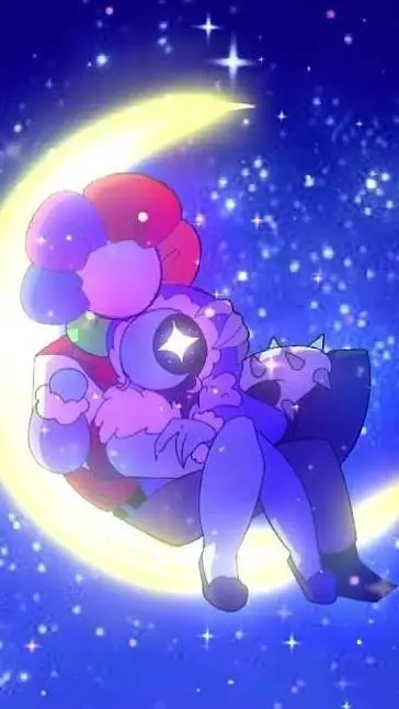 ai character: 🌈Moonflower!🌙 background