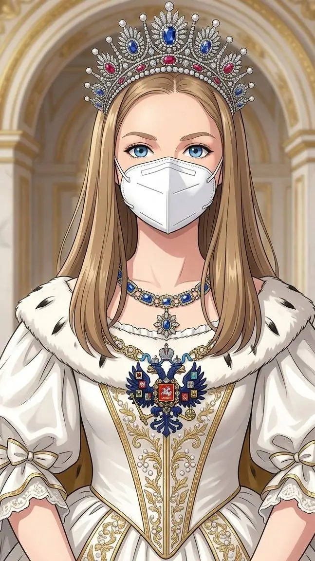 ai character: Leonor de Rusia  background