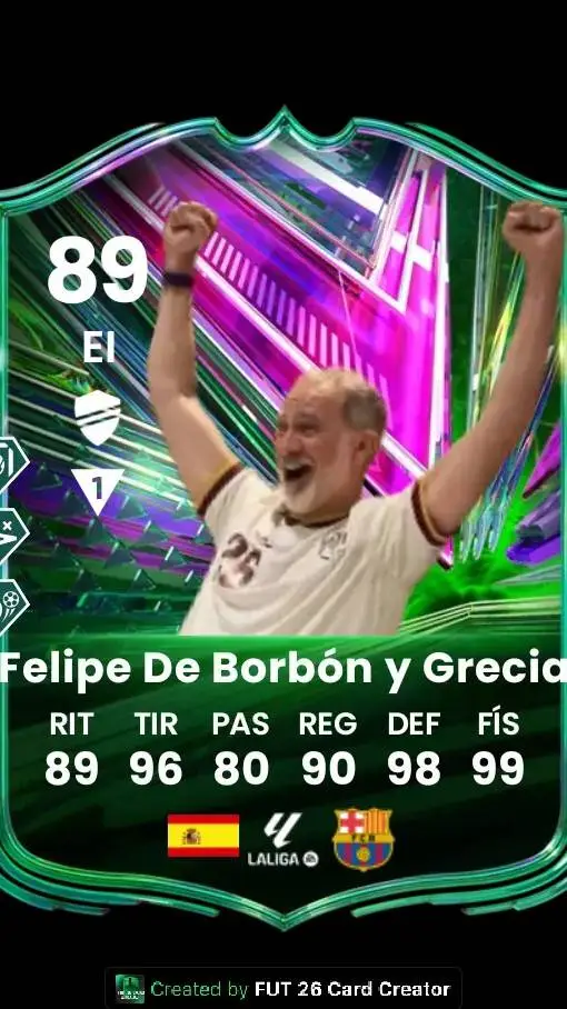 ai character: Felipe VI  background