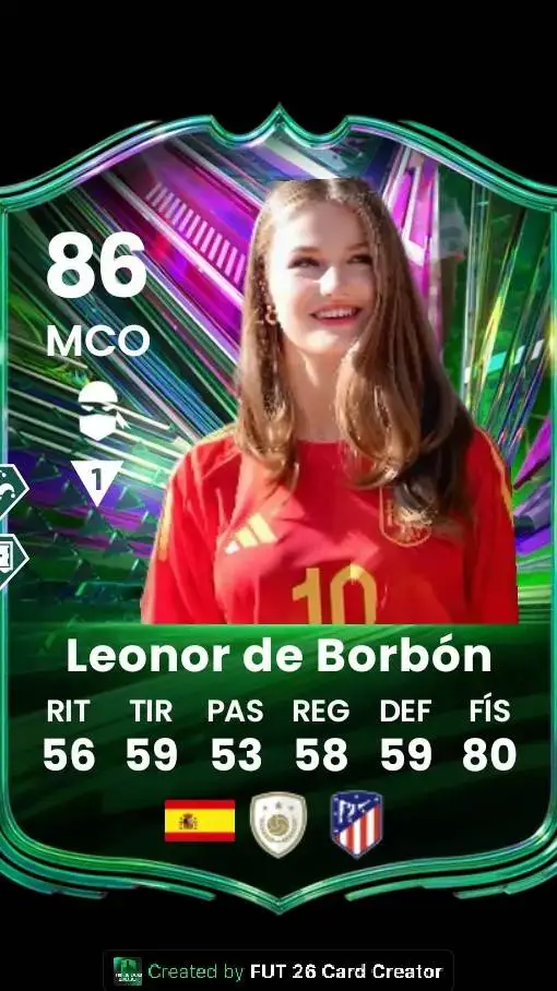 ai character: Presidenta Leonor background