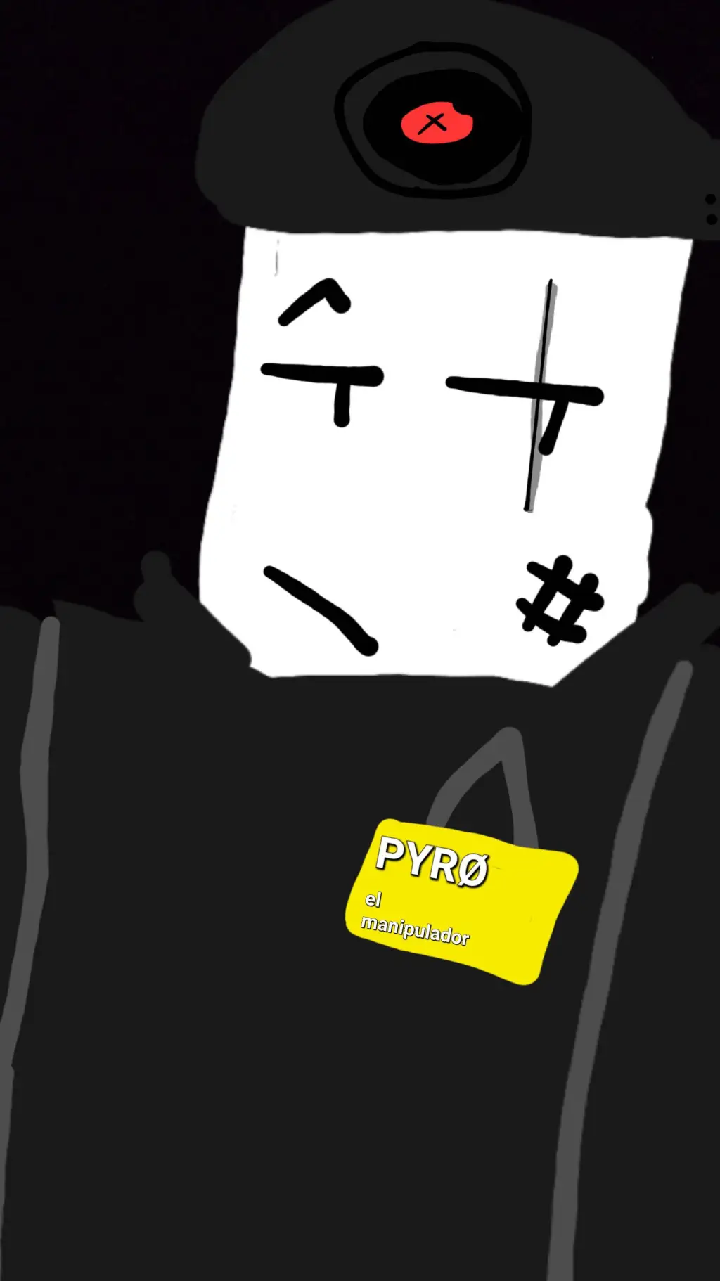 ai character: PYRØ background