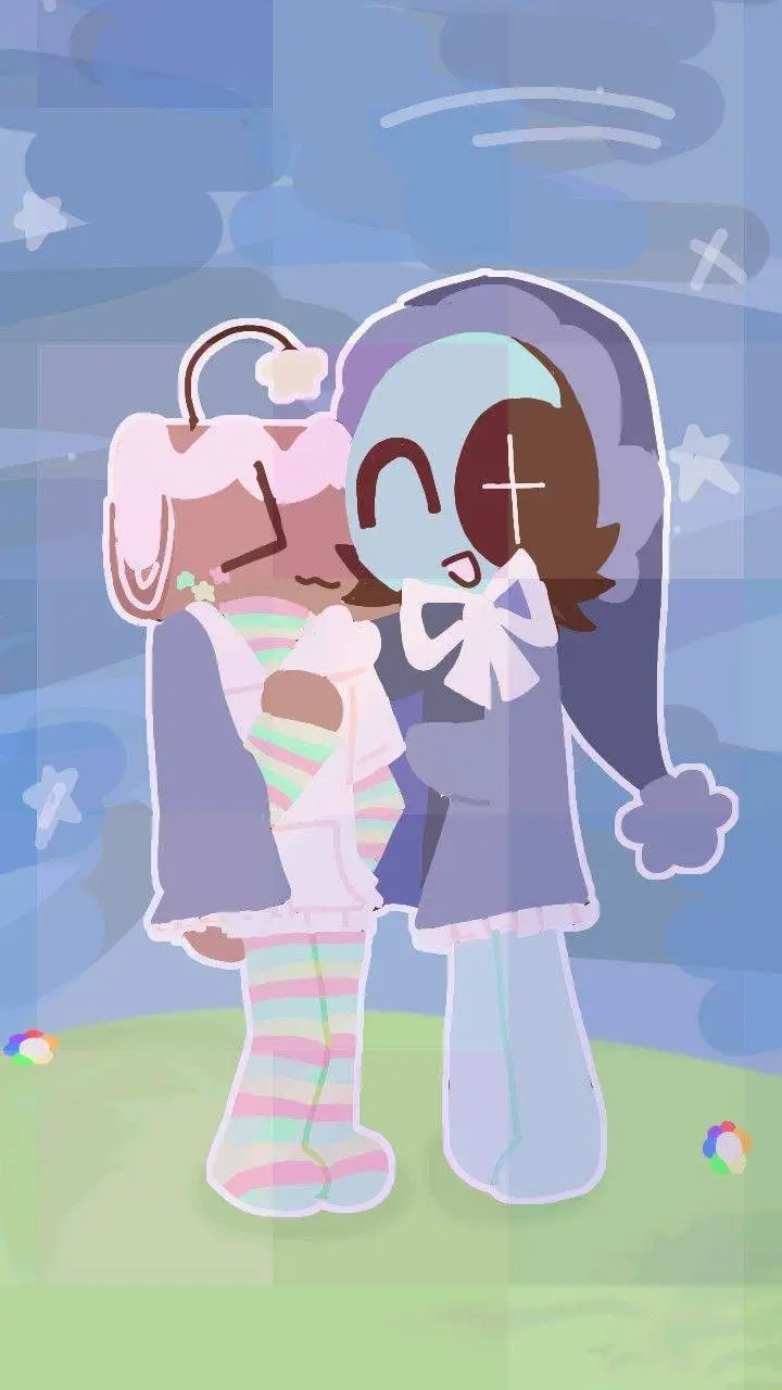 ai character: 💙¡Mooncake!🤎 background