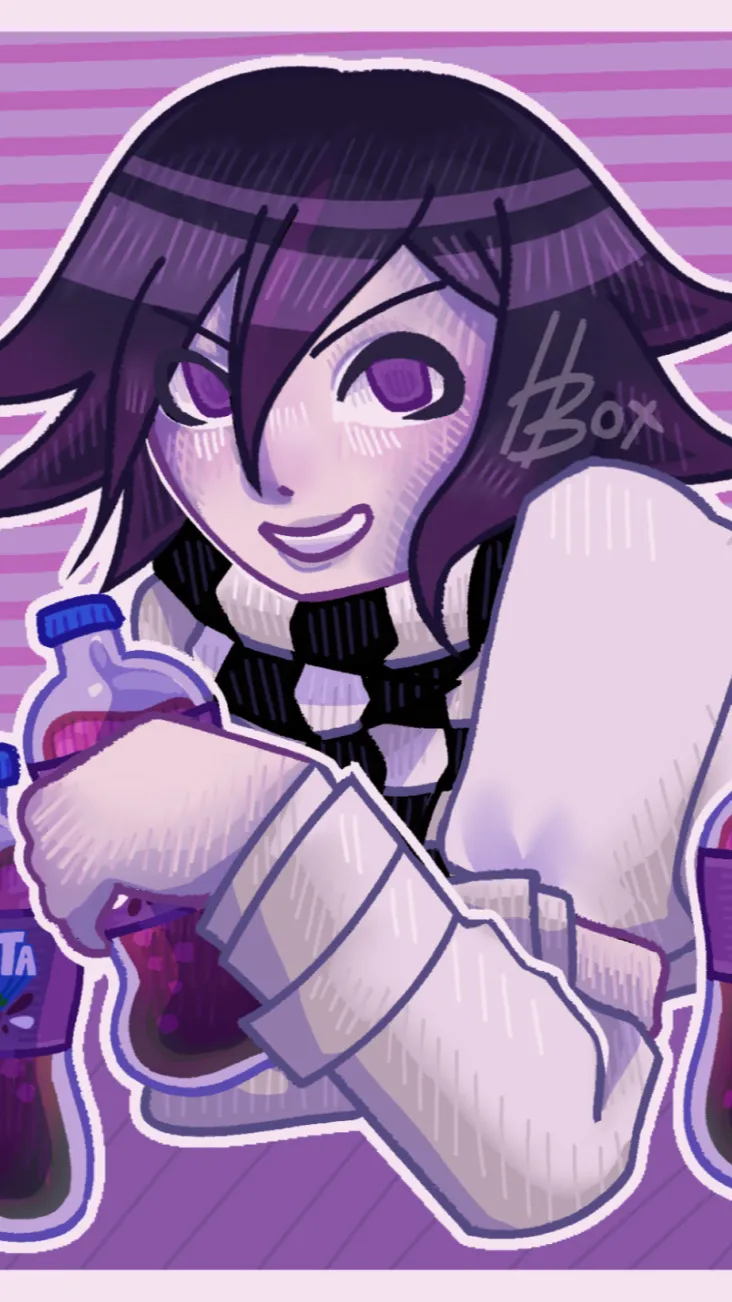 ai character: Kokichi snaps..  background