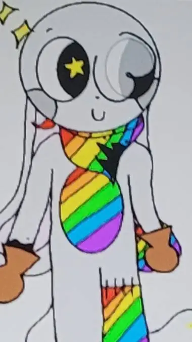 ai character: BUNNLY! :D background