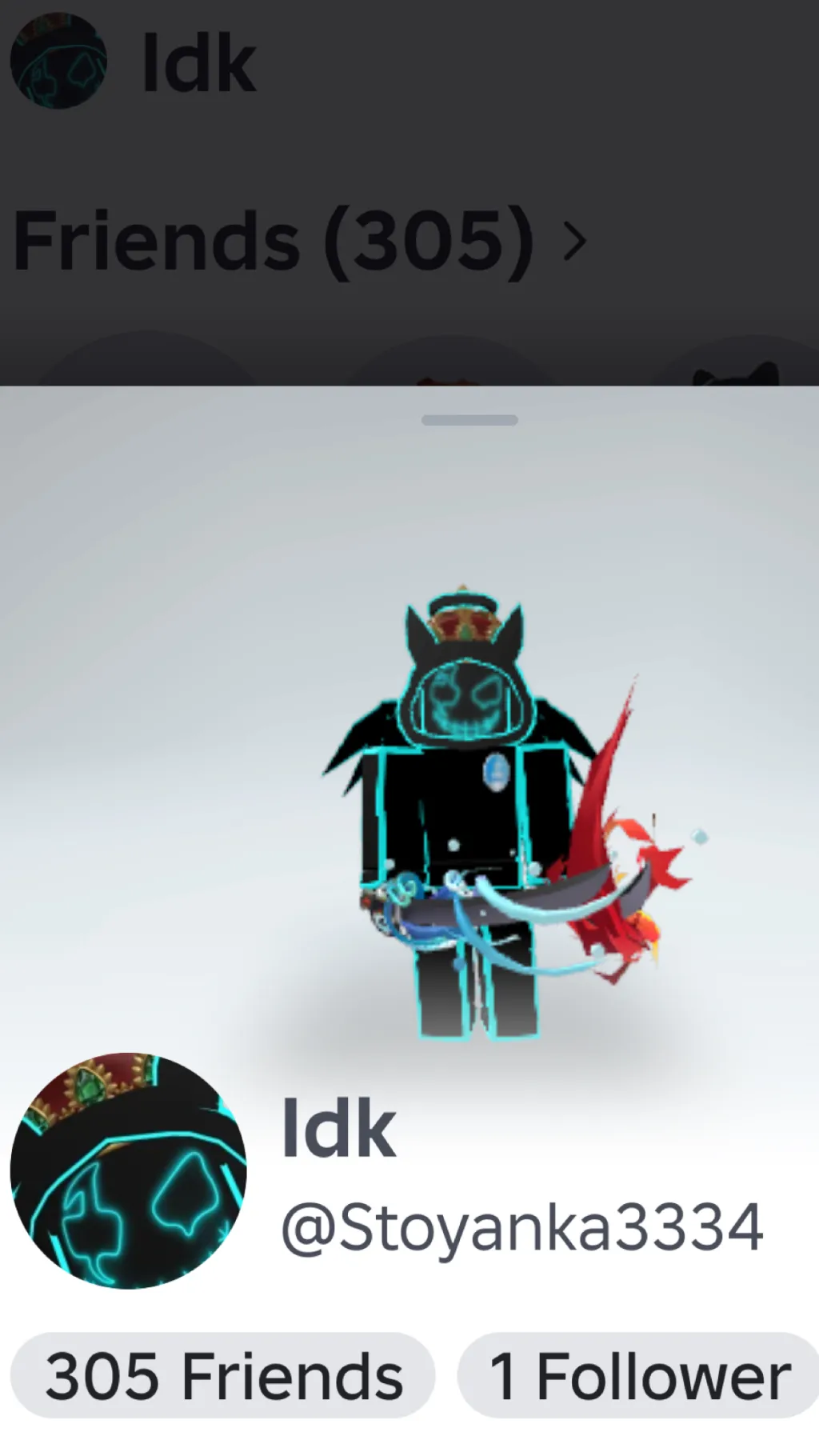 ai character: Roblox youtuber background