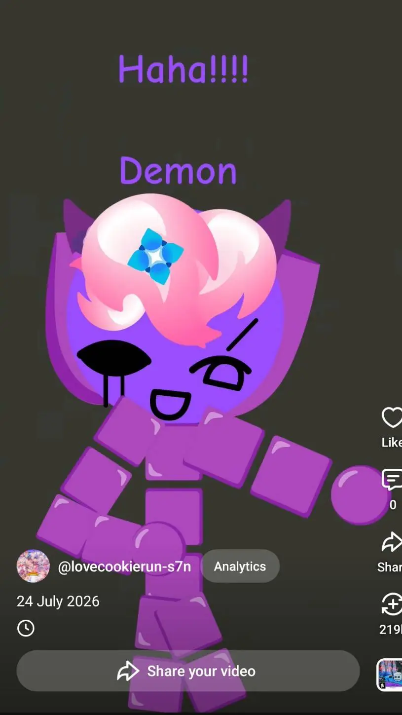 ai character: demon 😈 background