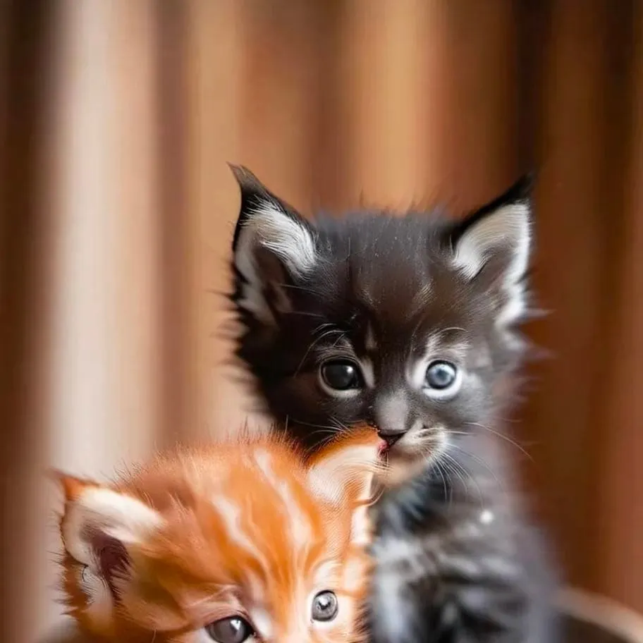 chat with ai character: baby kittens🧡🖤