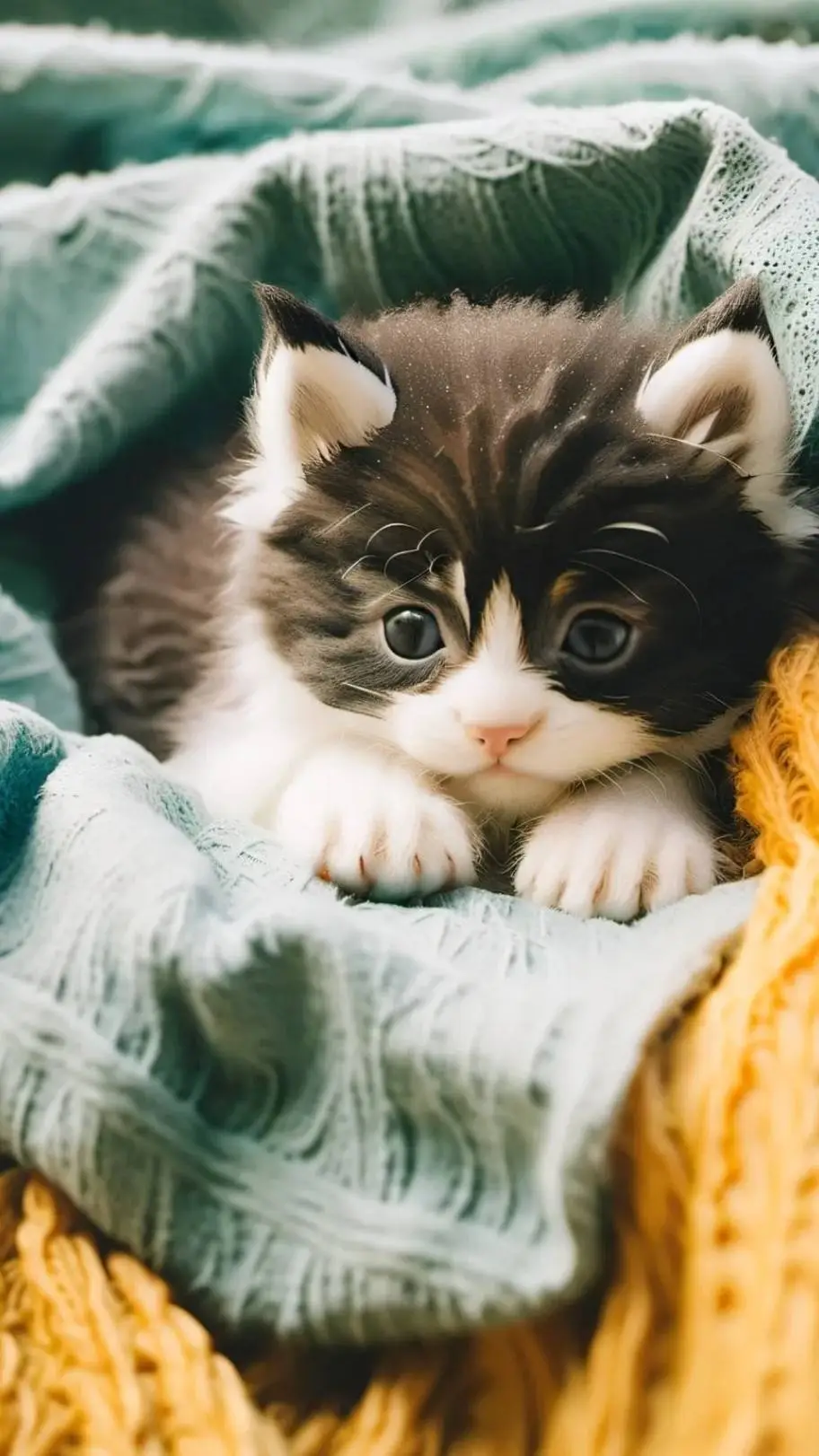 ai character: little baby kitten background