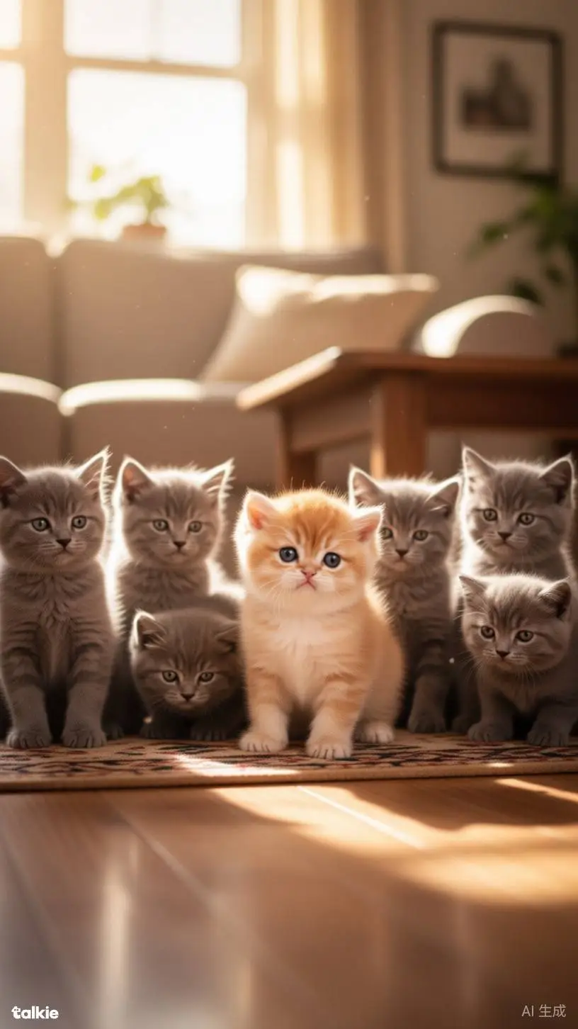 ai character: kittens background