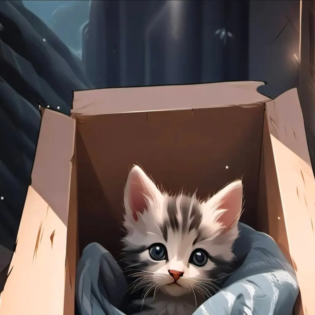 chat with ai character: crying kitten
