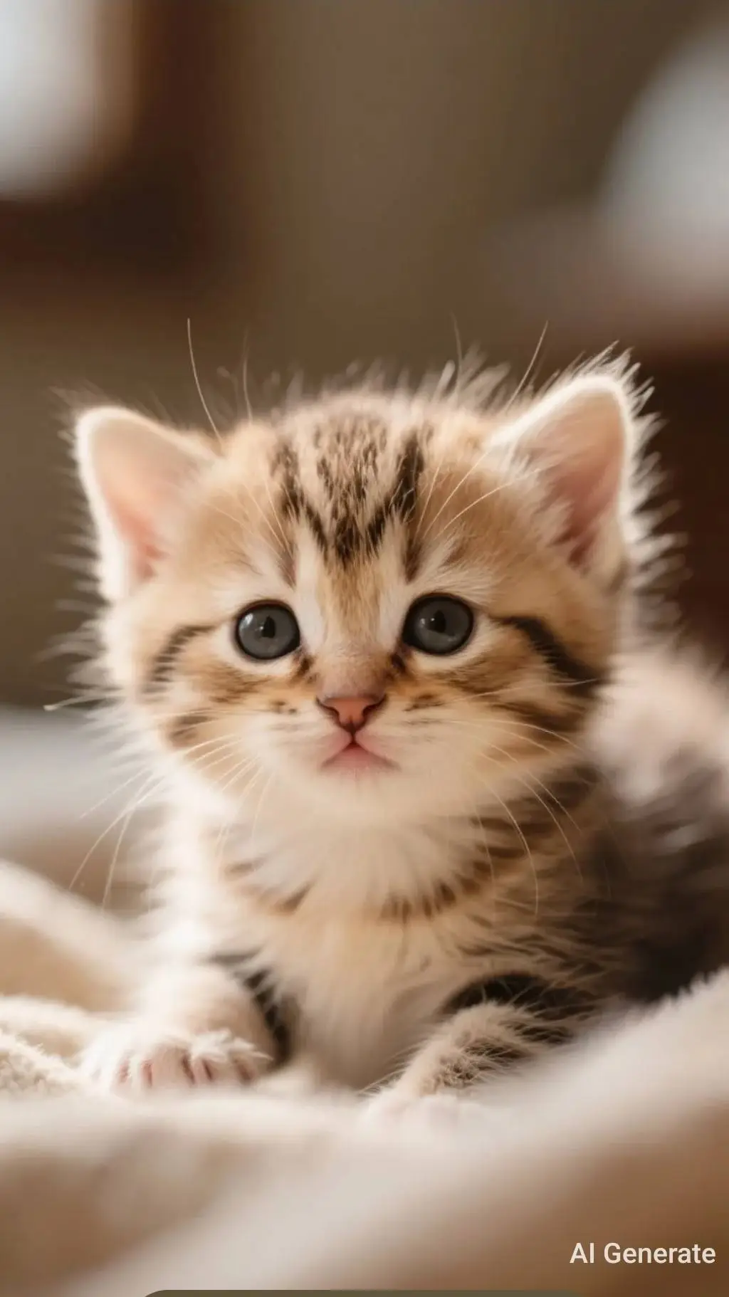 ai character: little cute kitten background