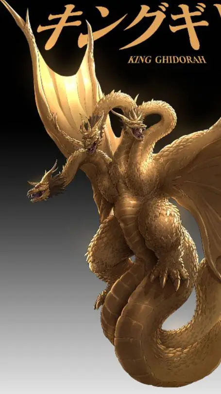 ai character: King Ghidorah background