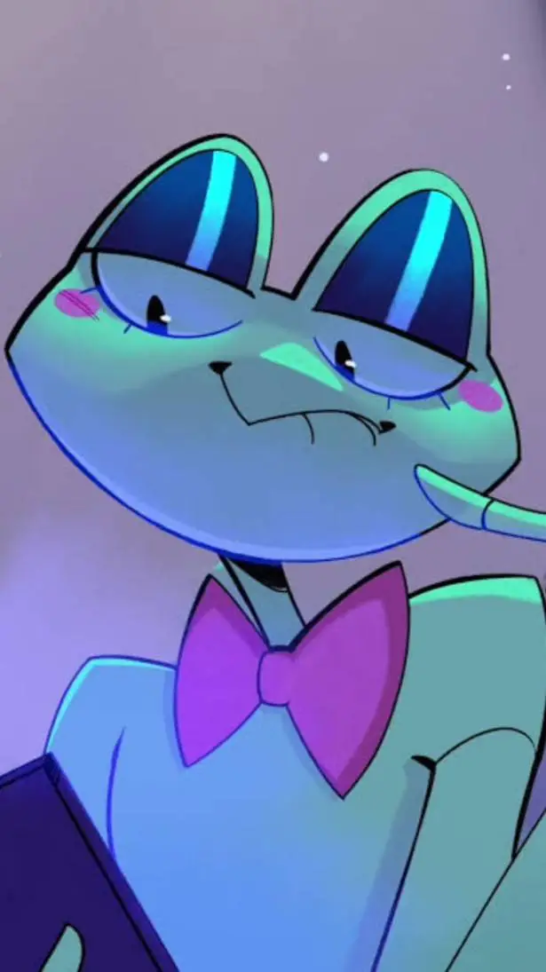 ai character: Ribbit  background