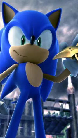 ai character: Excalibur sonic  background