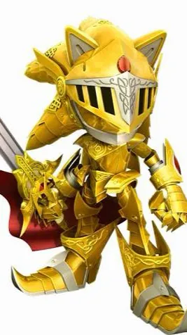 ai character: Excalibur sonic  background